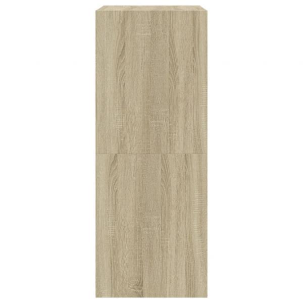 Schuhschrank mit 2 Klappen Sonoma-Eiche 80x42x108 cm