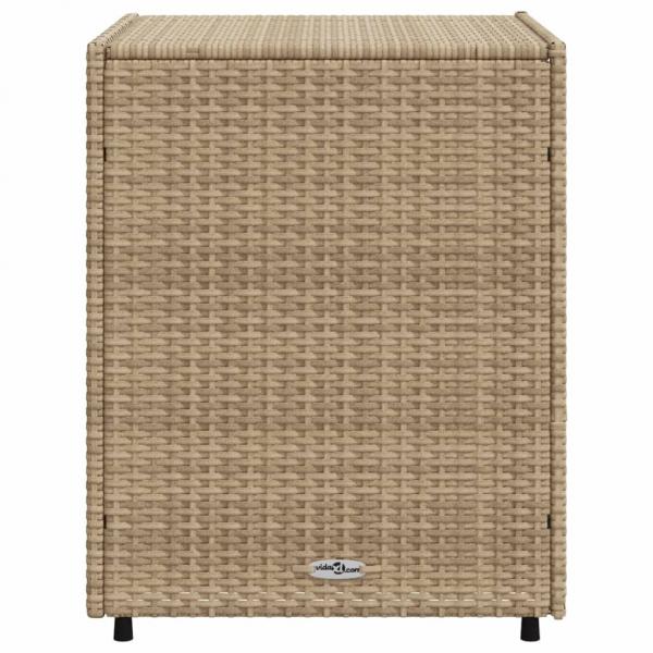 Gartenschrank Beige 55x59x69 cm Poly Rattan