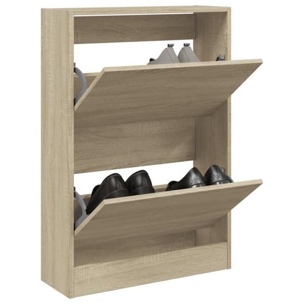 ARDEBO.de - Schuhschrank Sonoma-Eiche 60x21x87,5 cm Holzwerkstoff