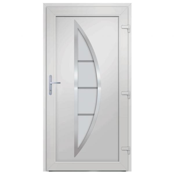 Haustür Weiß 98x208 cm PVC