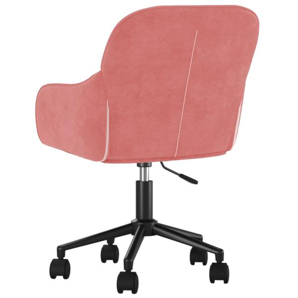 Bürostuhl Drehbar Rosa Samt