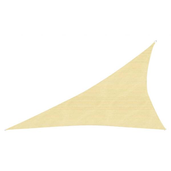 ARDEBO.de - Sonnensegel 160 g/m² Beige 3x4x5 m HDPE