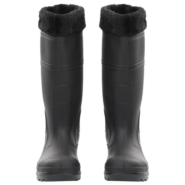 Gummistiefel mit Herausnehmbarem Innenfutter Schwarz Gr. 39 PVC