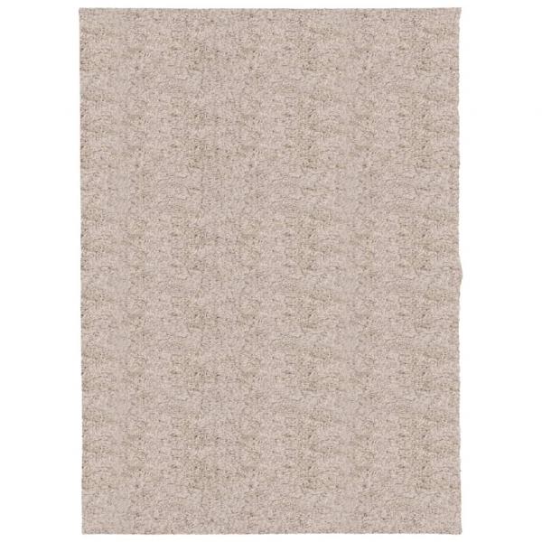 Shaggy-Teppich PAMPLONA Hochflor Modern Beige 140x200 cm