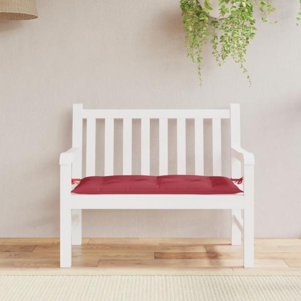 ARDEBO.de - Gartenbank-Auflage Weinrot 110x50x7 cm Oxford-Gewebe