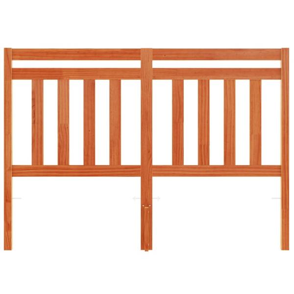 Kopfteil Wachsbraun 135 cm Massivholz Kiefer