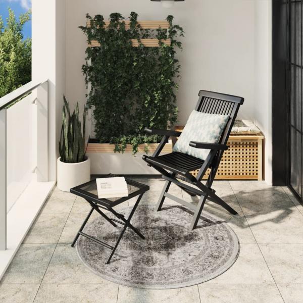 ARDEBO.de - Teppich ARBIZU Indoor und Outdoor Vintage-Design Ø 120 cm