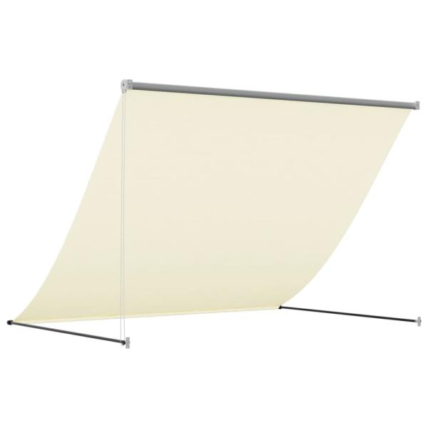 Markise Einziehbar Creme 200x150 cm Stoff und Stahl