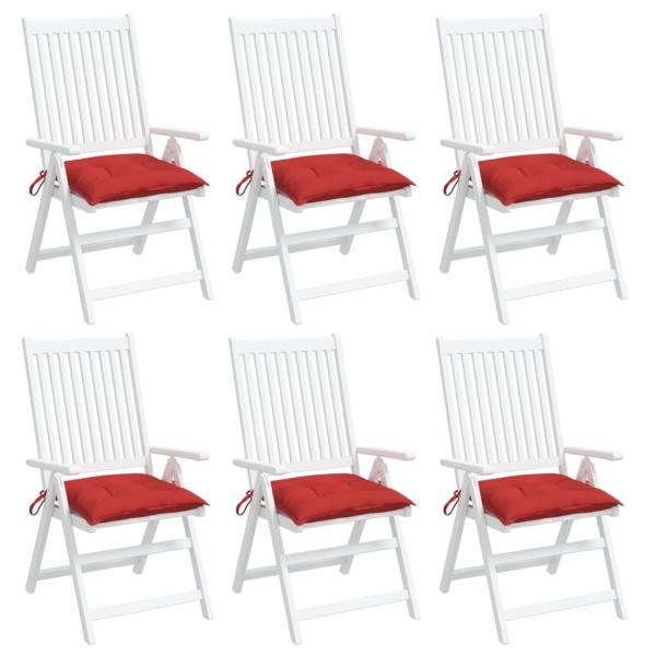 ARDEBO.de - Palettenkissen 6 Stk. Rot 50x50x7 cm Oxford-Gewebe
