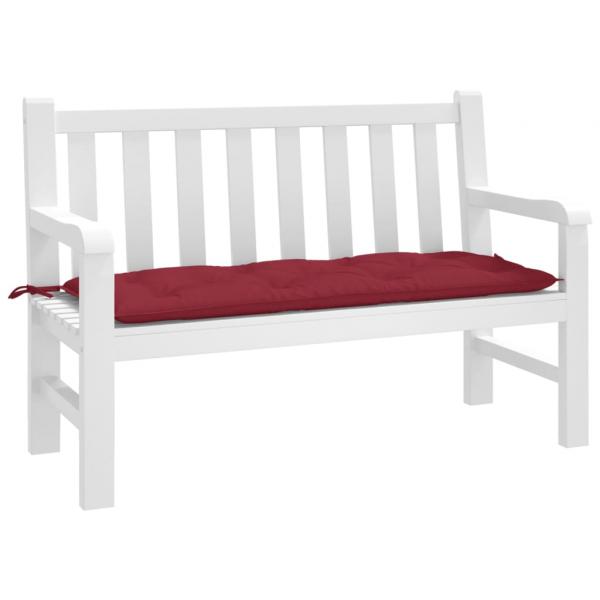 ARDEBO.de - Gartenbank-Auflage Weinrot 120x50x7 cm Oxford-Gewebe