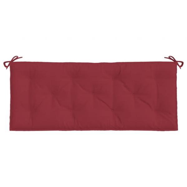 Gartenbank-Auflage Weinrot 120x50x7 cm Oxford-Gewebe