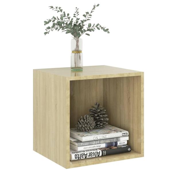 ARDEBO.de - Wandschränke 4 Stk. Sonoma-Eiche 37x37x37 cm Holzwerkstoff