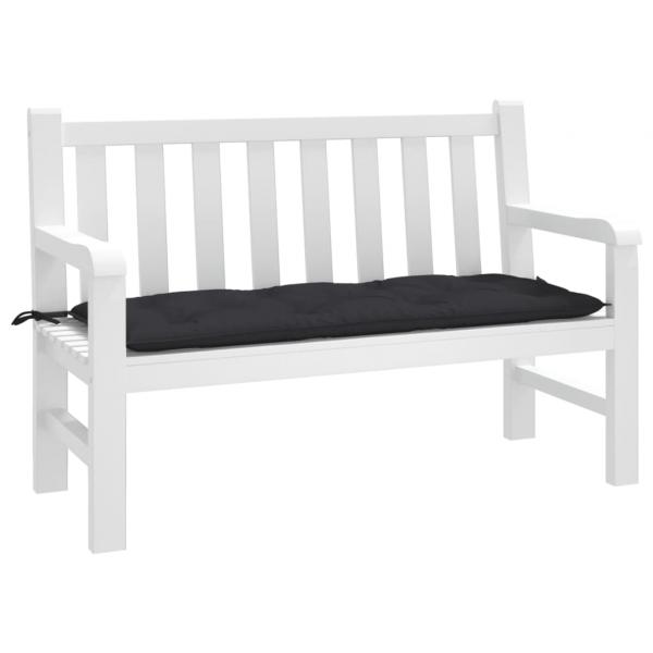 ARDEBO.de - Gartenbank-Auflage Schwarz 120x50x7 cm Oxford-Gewebe