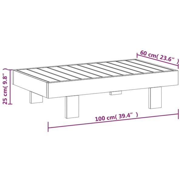 ARDEBO.de - 3-tlg. Garten-Lounge-Set mit Dunkelgrauen Kissen Massivholz