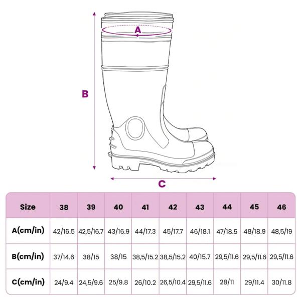 Gummistiefel Schwarz Größe 39 PVC