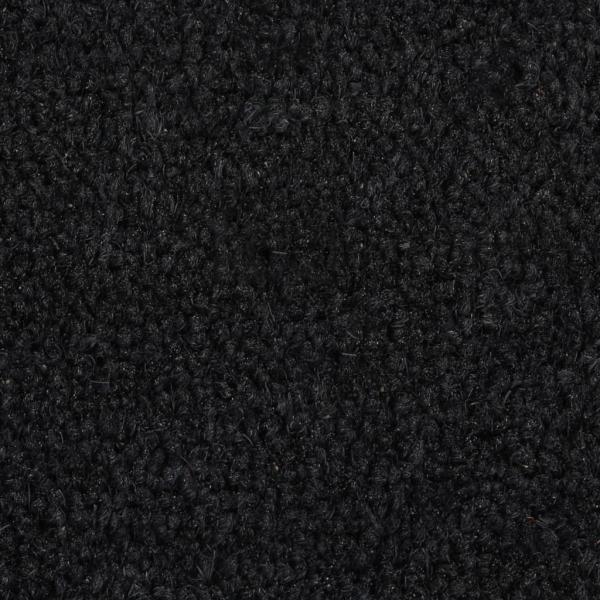 Fußmatte Schwarz 90x150 cm Kokosfaser Getuftet
