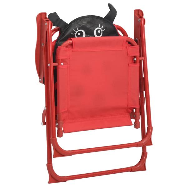 3-tlg. Garten-Bistro-Set für Kinder mit Sonnenschirm Rot