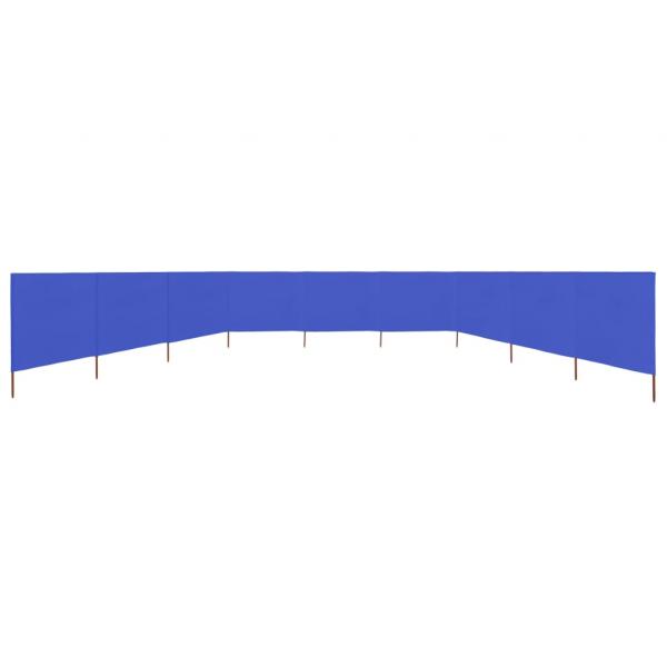 9-teiliges Windschutzgewebe 1200 x 80 cm Azurblau