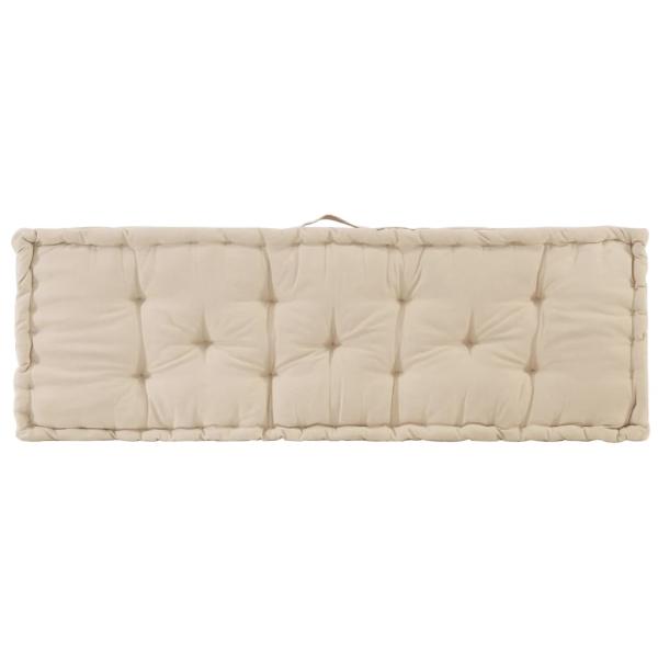 Palettenauflagen 2 Stk. Baumwolle Beige