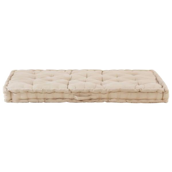 Palettenauflagen 2 Stk. Baumwolle Beige