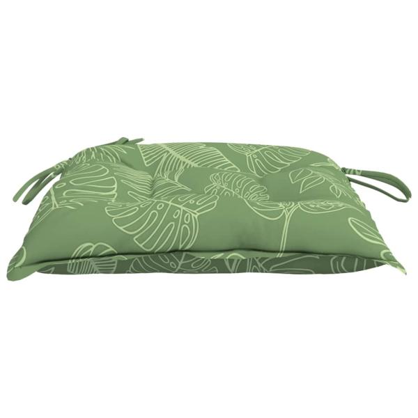 Stuhlkissen 2 Stk. Blattmuster 40x40x7 cm Stoff