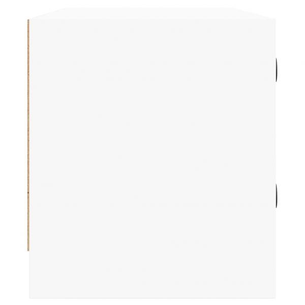 TV-Schrank mit Glastüren Weiß 102x37x42 cm