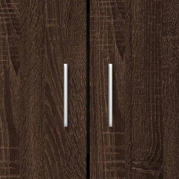 Bücherschrank Braun Eichen-Optik 82,5x30,5x115 cm Holzwerkstoff
