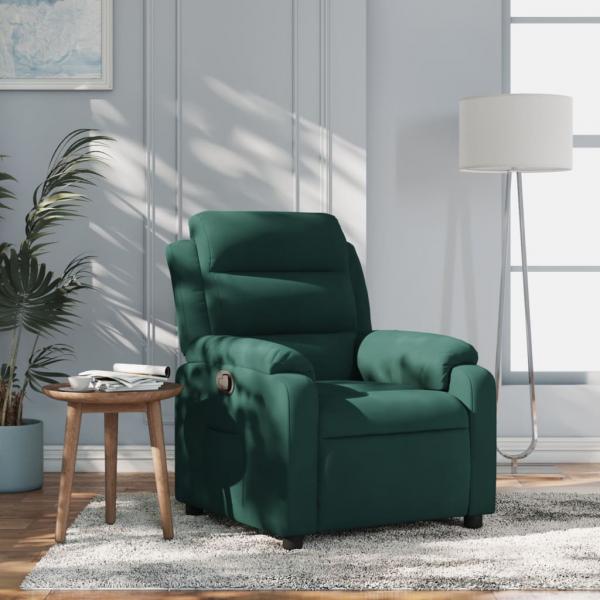 ARDEBO.de - Relaxsessel Dunkelgrün Samt