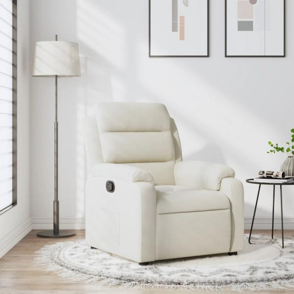 ARDEBO.de - Relaxsessel Creme Samt