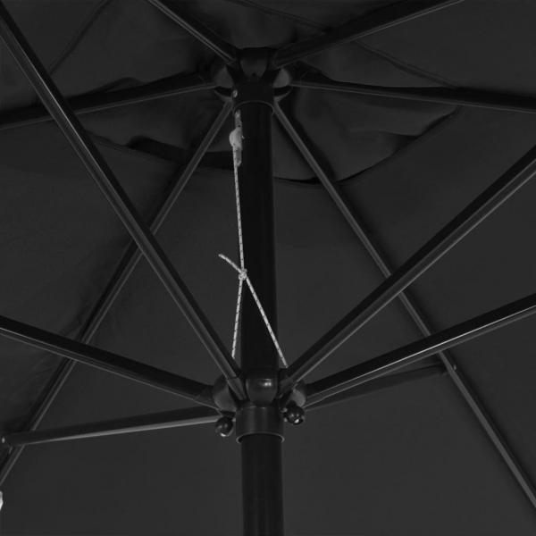 Sonnenschirm mit Metall-Mast 300 x 200 cm Anthrazit