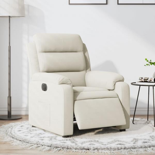ARDEBO.de - Relaxsessel Elektrisch Creme Samt