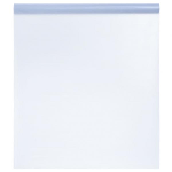 ARDEBO.de - Fensterfolie Statisch Matt Transparent Grau 90x1000 cm PVC