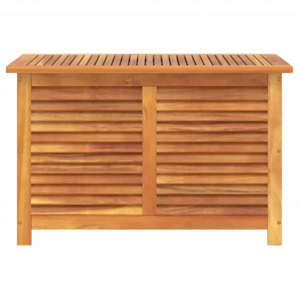 Gartenbox mit Lüftungsschlitzen 90x50x56 cm Massivholz Akazie