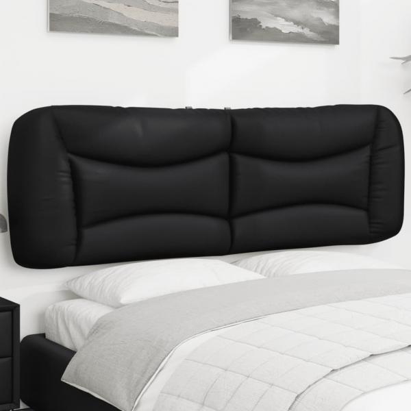 ARDEBO.de - Kopfteil-Kissen Schwarz 160 cm Kunstleder