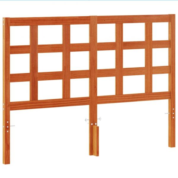 Kopfteil Wachsbraun 135 cm Massivholz Kiefer