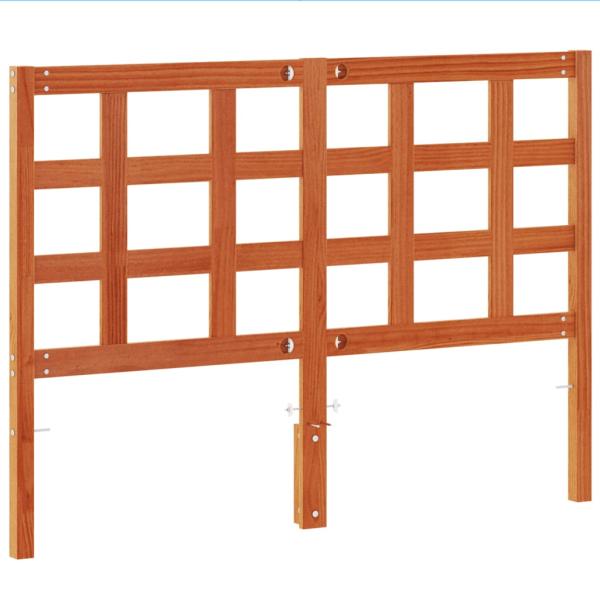 Kopfteil Wachsbraun 135 cm Massivholz Kiefer