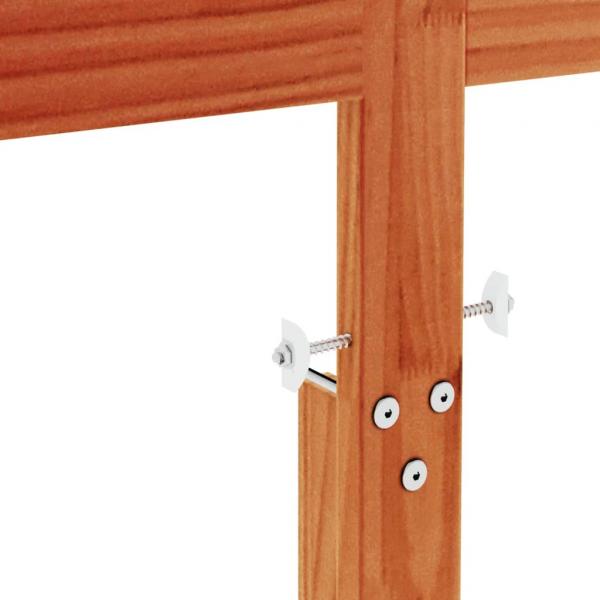 Kopfteil Wachsbraun 135 cm Massivholz Kiefer