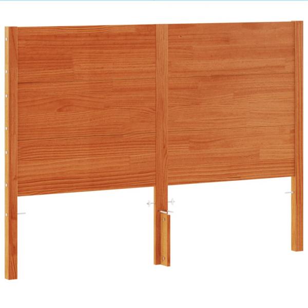 Kopfteil Wachsbraun 160 cm Massivholz Kiefer