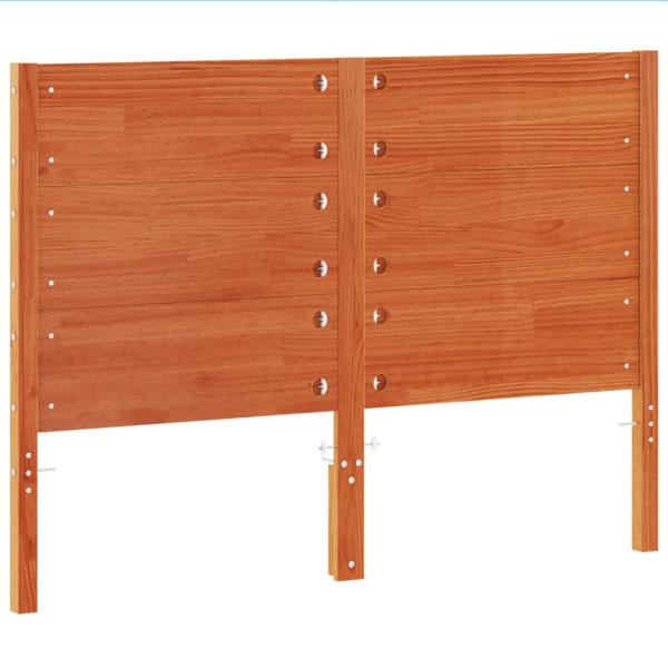 Kopfteil Wachsbraun 160 cm Massivholz Kiefer