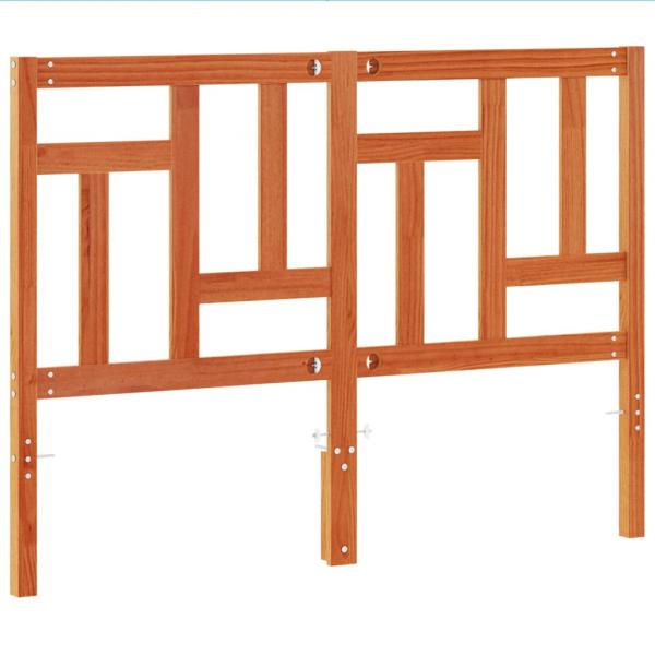Kopfteil Wachsbraun 140 cm Massivholz Kiefer