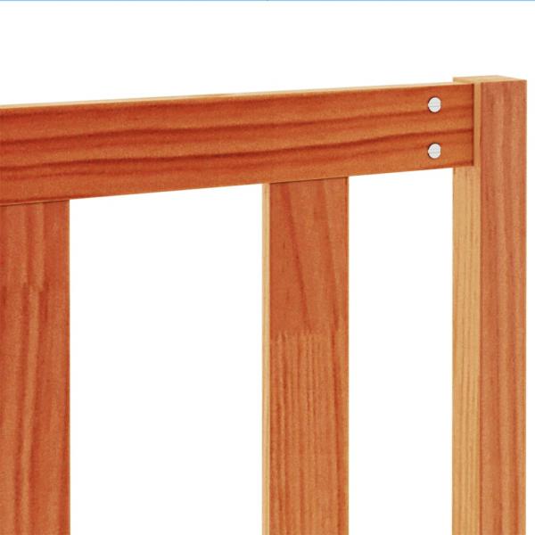 Kopfteil Wachsbraun 140 cm Massivholz Kiefer