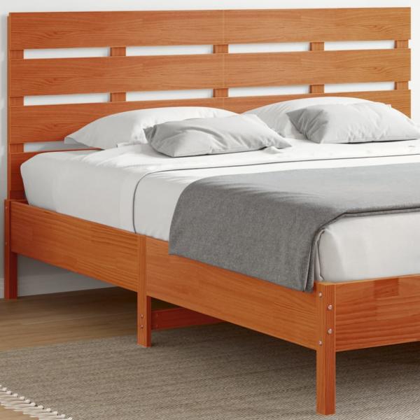 ARDEBO.de - Kopfteil Wachsbraun 180 cm Massivholz Kiefer