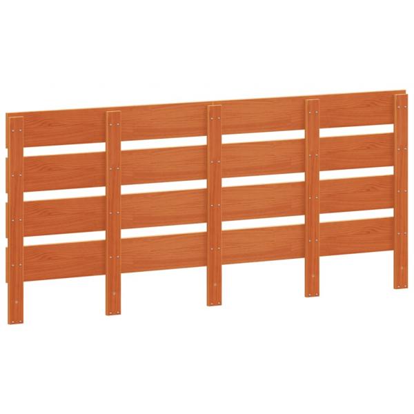 Kopfteil Wachsbraun 180 cm Massivholz Kiefer