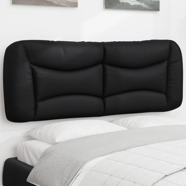 ARDEBO.de - Kopfteil-Kissen Schwarz 140 cm Kunstleder