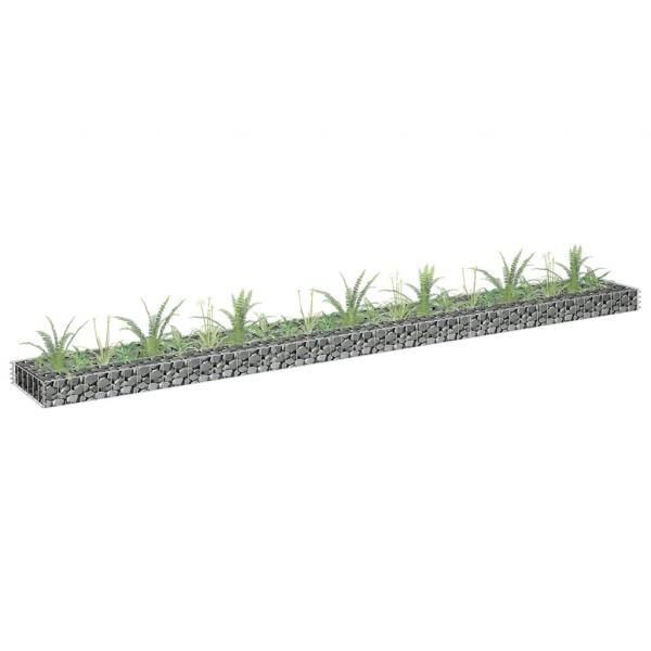 ARDEBO.de - Gabionen-Hochbeet Verzinkter Stahl 270x30x10 cm