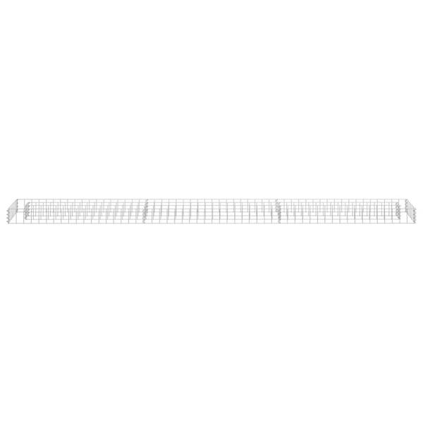 Gabionen-Hochbeet Verzinkter Stahl 270x30x10 cm