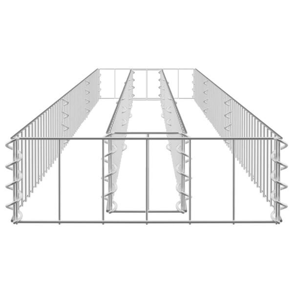 Gabionen-Hochbeet Verzinkter Stahl 270x30x10 cm