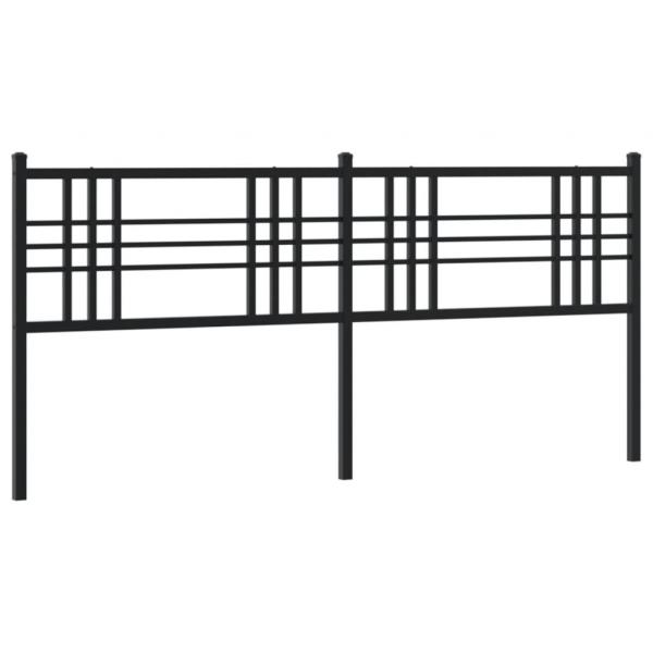 Kopfteil Metall Schwarz 193 cm
