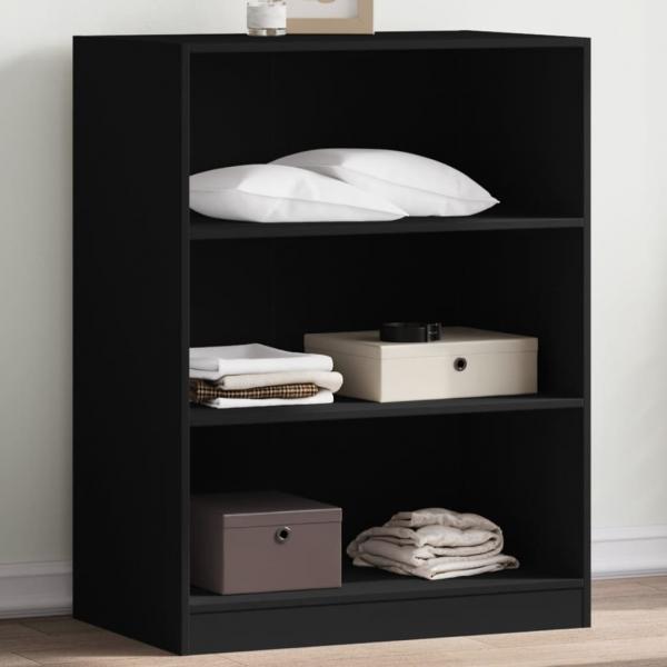 ARDEBO.de - Kleiderschrank Schwarz 77x48x102 cm Holzwerkstoff