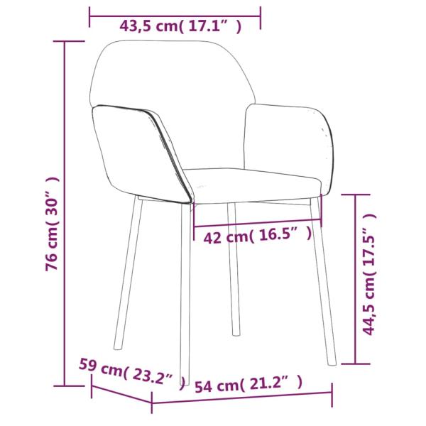 Esszimmerstühle 2 Stk. Dunkelgrün Samt
